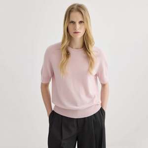 Laing Jasper Cashmere Short Sleeve Crewneck - Blush