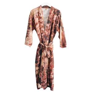 Sleepwear Robes: Bianca Lorenne Floresta Housecoat - Merlot