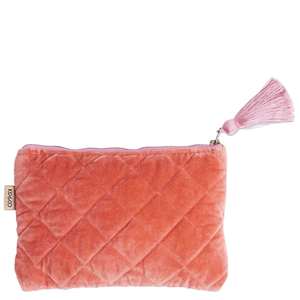 Kip & Co Velvet Cosmetics Purse - Poppy Queen