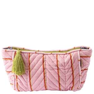 Kip & Co Velvet Toiletry Bag - Wategos Soiree Stripe