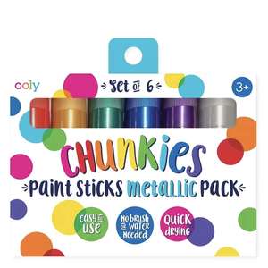 Stickers Stationery: Ooly Chunkies Paint Sticks Set - Metallic