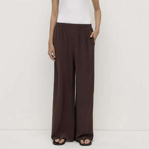 Assembly Label Betty Silk Pants - Ganache