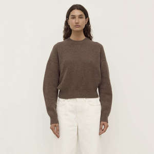 Assembly Label Benny Wool & Yak Knit Jersey - Cocoa Marle