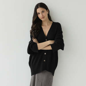 Sophie Love Me Cotton & Cashmere Cardigan - Ash