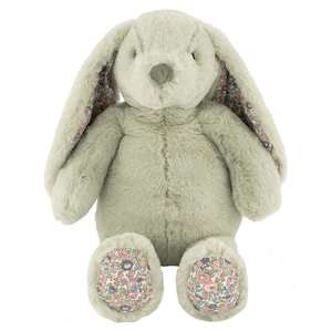 Lily & George Flopsy Plush Bunny - Floral Jade