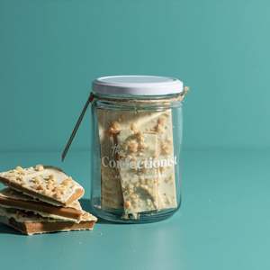 The Confectionist Limited Edition White Chocolate, Macadamia & Lemon Toffee - Large