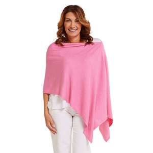 Esperance & Co Classic Cashmere Topper - Glam Pink