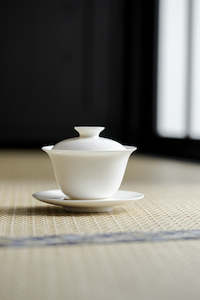 Hand Made White Tea Bowl 130ml