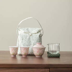 Frontpage: Hand-painted Orchid Kung Fu Tea Set