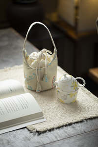 Carry-on one pot a cup of kung fu tea set hand-painted osmanthus rabbit