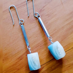 Products: Sterling Silver & Aquamarine Earrings - Sue Woledge – Massage & Contact Care Te Aroha