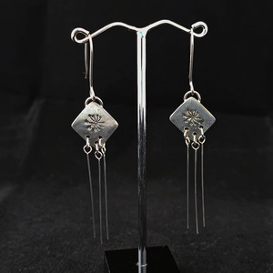 Products: Sterling Silver Dandelion Dangle Earrings - Sue Woledge – Massage & Contact Care Te Aroha