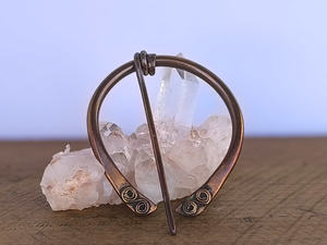 Products: Copper Celtic Brooch Penannular Brooch - Sue Woledge – Massage & Contact Care Te Aroha