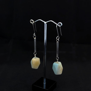 Raw Aquamarine Earrings – Sterling Silver - Sue Woledge – Massage & Cont&hellip;