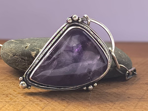 Products: Sterling Silver Amethyst Necklace - Sue Woledge – Massage & Contact Care Te Aroha