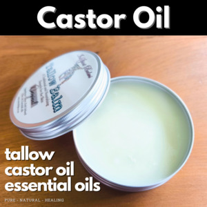 Tallow Balm: Healing Tallow Cream with Castor Oil, Herbs & Essential Oils- 1&hellip;