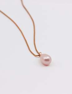 Lisa Webb Jewellery: Lisa Webb | Pink Pearl Drop Necklace