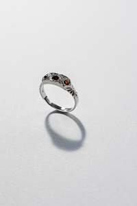 Lisa Webb The Pleiades Ring | STG Silver | Garnet & Diamond