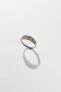 Lisa Webb Orion's Belt Ring | STG Silver | Padparadscha Sapphire