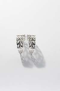 Lisa Webb Fern Hoop Earrings | STG Silver