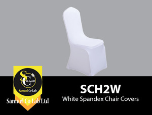 Products: White Spandex Chair Covers - SamuelcoLab