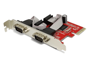 2 Port Serial PCI-E PCI express DB9 RS232 Card with Full & Low Profile Brackets