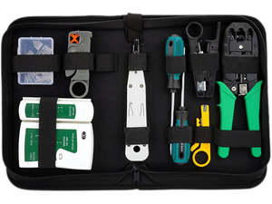 Network Ethernet LAN Cable Tester Crimper Plier Tool Kit