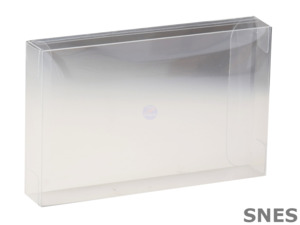 Clearance: Clear scratch resistant Nintendo SNES loose game cartridge protector case