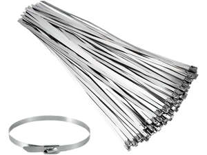 Best Selling: 350 x 4.6mm Type 304 Stainless Steel Cable Ties – 50 Pack | Heavy Duty Zip Ties for Tech & Outdoor Use NZ