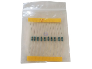 10x 75ohm 1/4W 0.25W 1% Metal Film Resistor