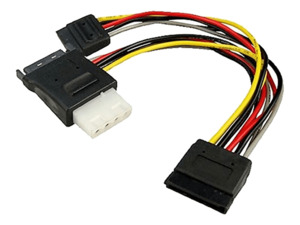Sata Cables: SATA to 2x Female SATA Power Cable Splitter Adapter Converter
