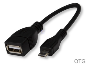 Usb Adapters: OTG Micro USB to Standard USB Socket Converter Adapter Cable