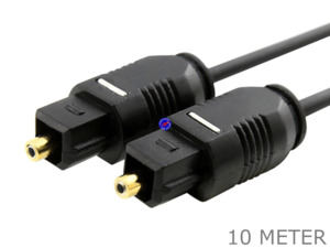 Toslink Spdif Optical Audio Cables: 10 Meter Toslink SPDIF fibre optic optical stereo audio sound cable 10M cord