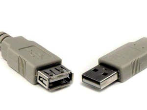 2m Grey USB 2.0 Extension Cable - Type-A Male to Female