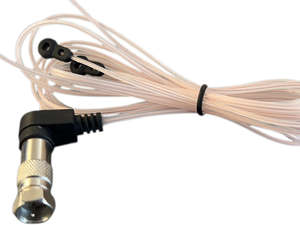 FM Radio Dipole Antenna with 75 Ohm Female PAL Socket Connector and Male F-Type Adaptor