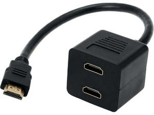 Hdmi Splitters: HDMI Splitter 2 Way 1 In 2 Out Y Adapter Cable