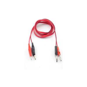 1m Alligator Clip to 4mm Banana Plug Test Lead Cable – Red & Black Pair