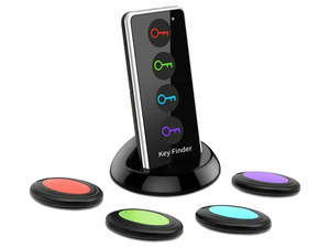 Wireless Key Finder Locator with Remote Control – 4-Item RF Finder (No App) – NZ
