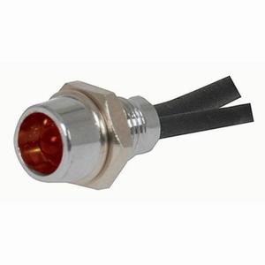 Leds: 24V Chrome Bezel LED Red