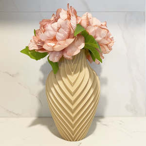 3D Printed Aurora Striped Vase