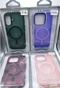 Transparent Magsafe Matte Bumper Case For iPhone 16 Red - Techlord Technology