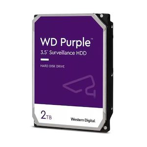 Products: Western Digital WD Purple SATA 3.5 5400rpm 64MB 2TB Surveillance HDD 3Yr Wty