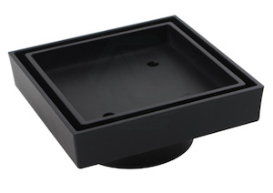 Floor Wastes: TILE Insert Drain Black 45mm