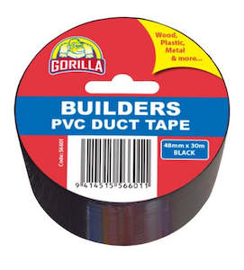 Tapes: Gorilla PVC Duct Tape Black 48mm x 30mr