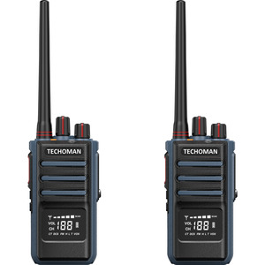 Baofeng Accessories: 2x (Pair) TECHOMAN 5 Watt High Power TM905PRO UHF PRS / Commercial Radio Walkie Talkies - Blue