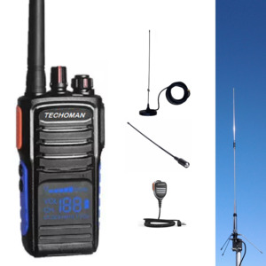 TECHOMAN TM820P UHF PRS Radio for Mobile and Home Package - 20 Metre Cable
