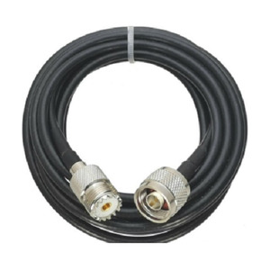 Pre Made Cables And Connectors: TECHOMAN RF Coaxial Antenna / Aerial Cable with N Male Plug to SO239 Female Socket - 5 Metre