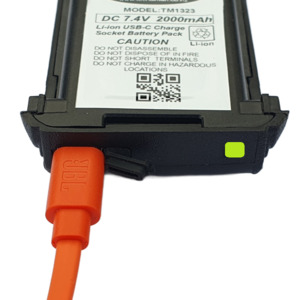 TECHOMAN TM820P Additional or Replacement Li-Ion Battery 2000mAh with USB-C Charge