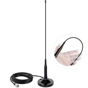 TECHOMAN Mobile UHF PRS Radio NL-R6 Flexi Antenna / Aerial + 9cm Magnetic Mount
