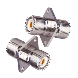 TECHOMAN SO239 to SO239 Antenna / Aerial Jack Square Panel Bulkhead Joiner / Con&hellip;